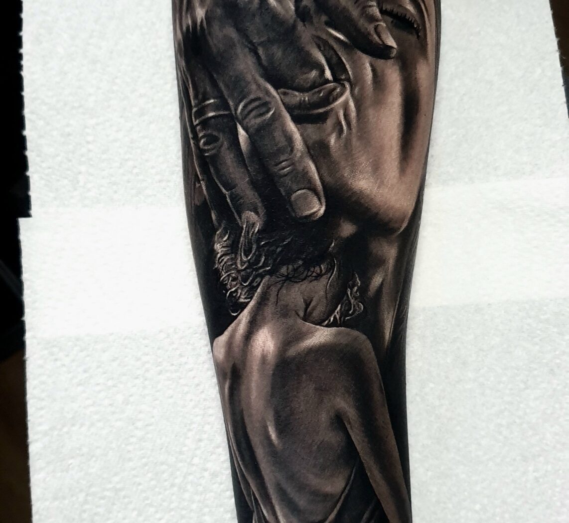 Black & Grey tattoo by Hypnotic Art Tattoo Studio, Milton Keynes