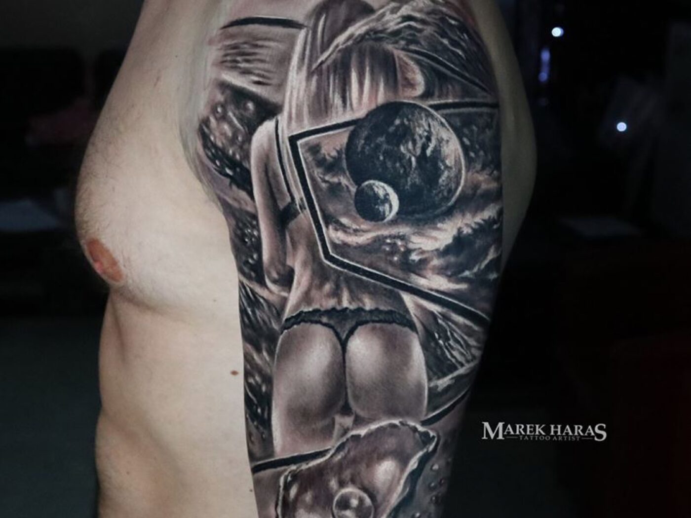 Black & Grey tattoo by Hypnotic Art Tattoo Studio, Milton Keynes