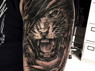 Black & Grey tattoo #3 by Hypnotic Art Tattoo Studio, Milton Keynes