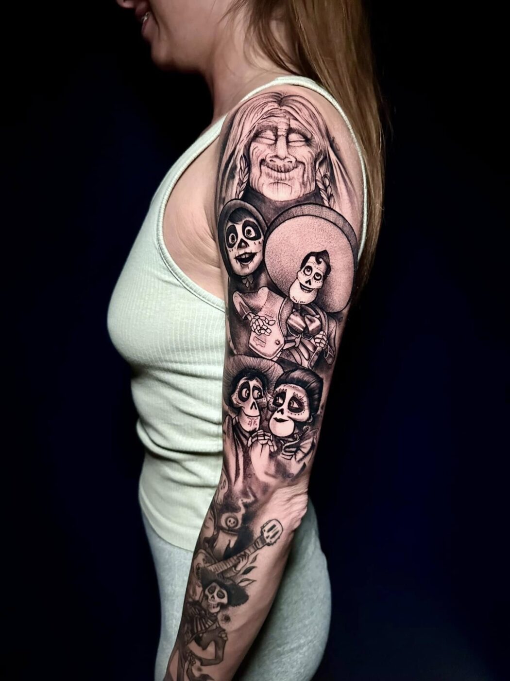 Blackwork tattoo by Hypnotic Art Tattoo Studio, Milton Keynes