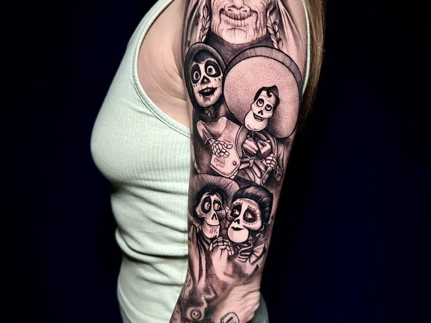Blackwork tattoo by Hypnotic Art Tattoo Studio, Milton Keynes