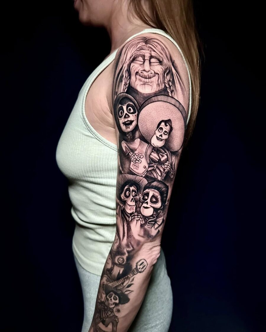 Blackwork tattoo by Hypnotic Art Tattoo Studio, Milton Keynes