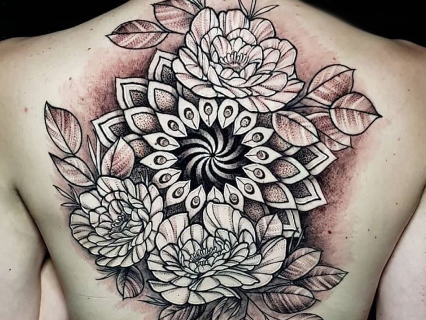 Blackwork tattoo by Hypnotic Art Tattoo Studio, Milton Keynes