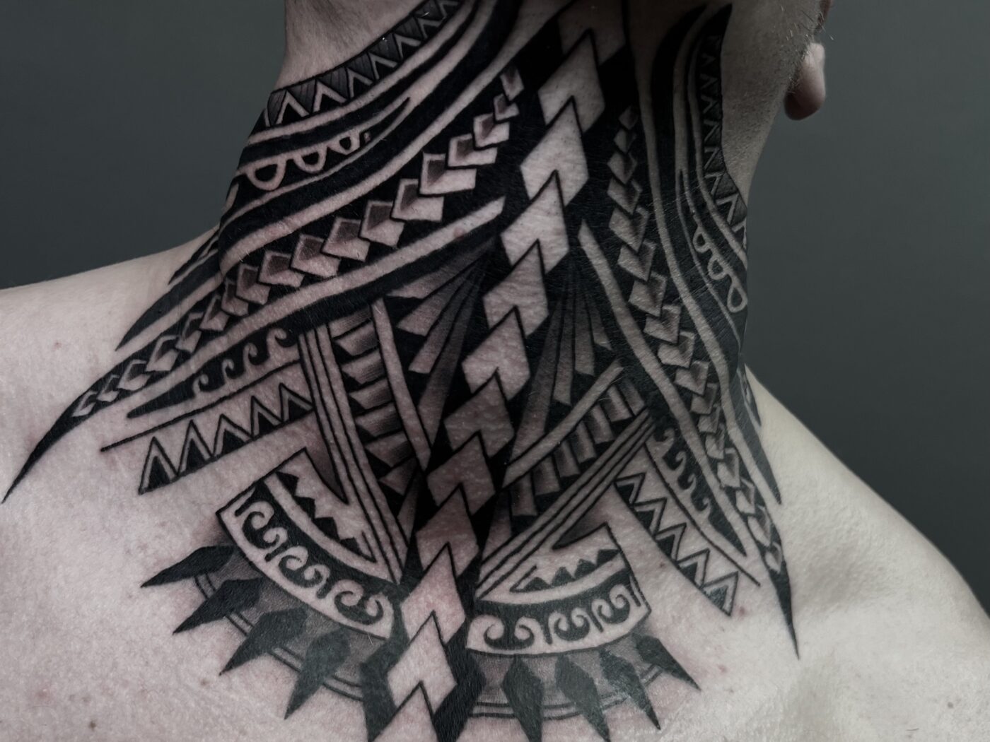 Blackwork tattoo by Hypnotic Art Tattoo Studio, Milton Keynes