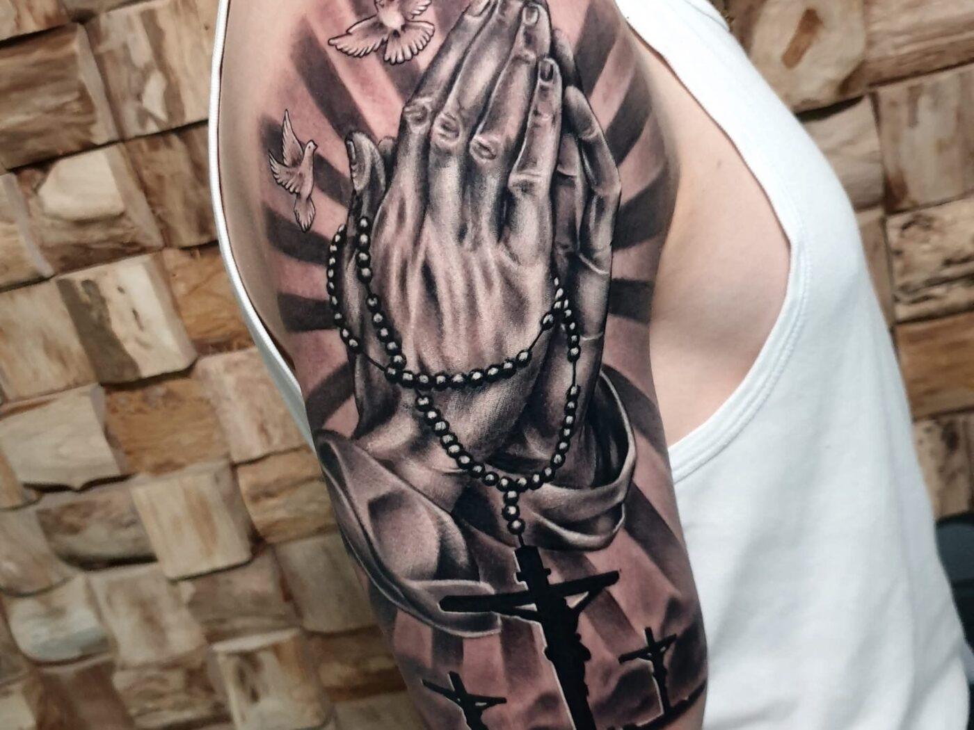 Blackwork tattoo by Hypnotic Art Tattoo Studio, Milton Keynes