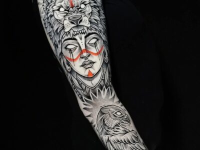 Blackwork tattoo #1 by Hypnotic Art Tattoo Studio, Milton Keynes