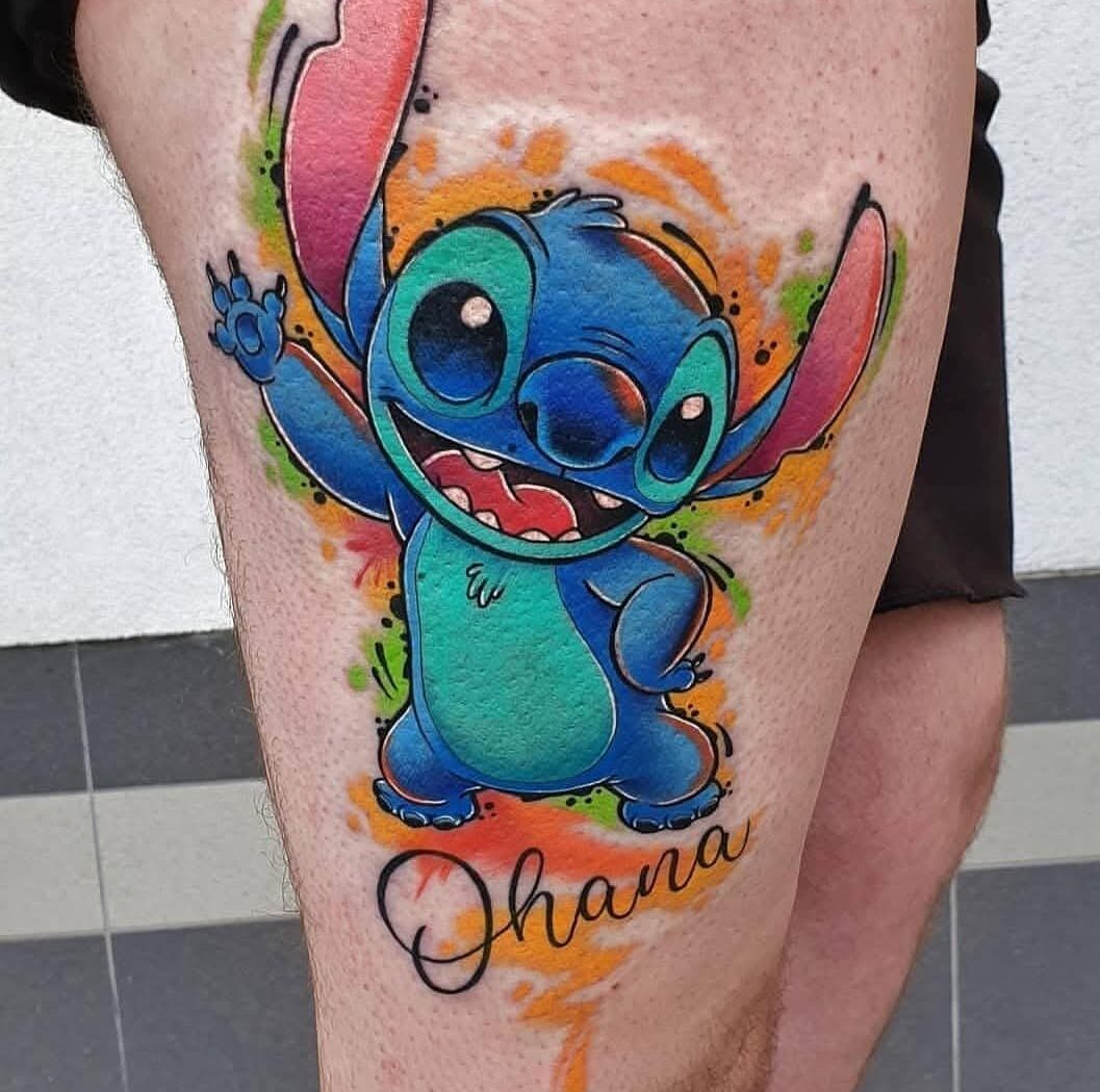 Cartoon tattoo by Hypnotic Art Tattoo Studio, Milton Keynes