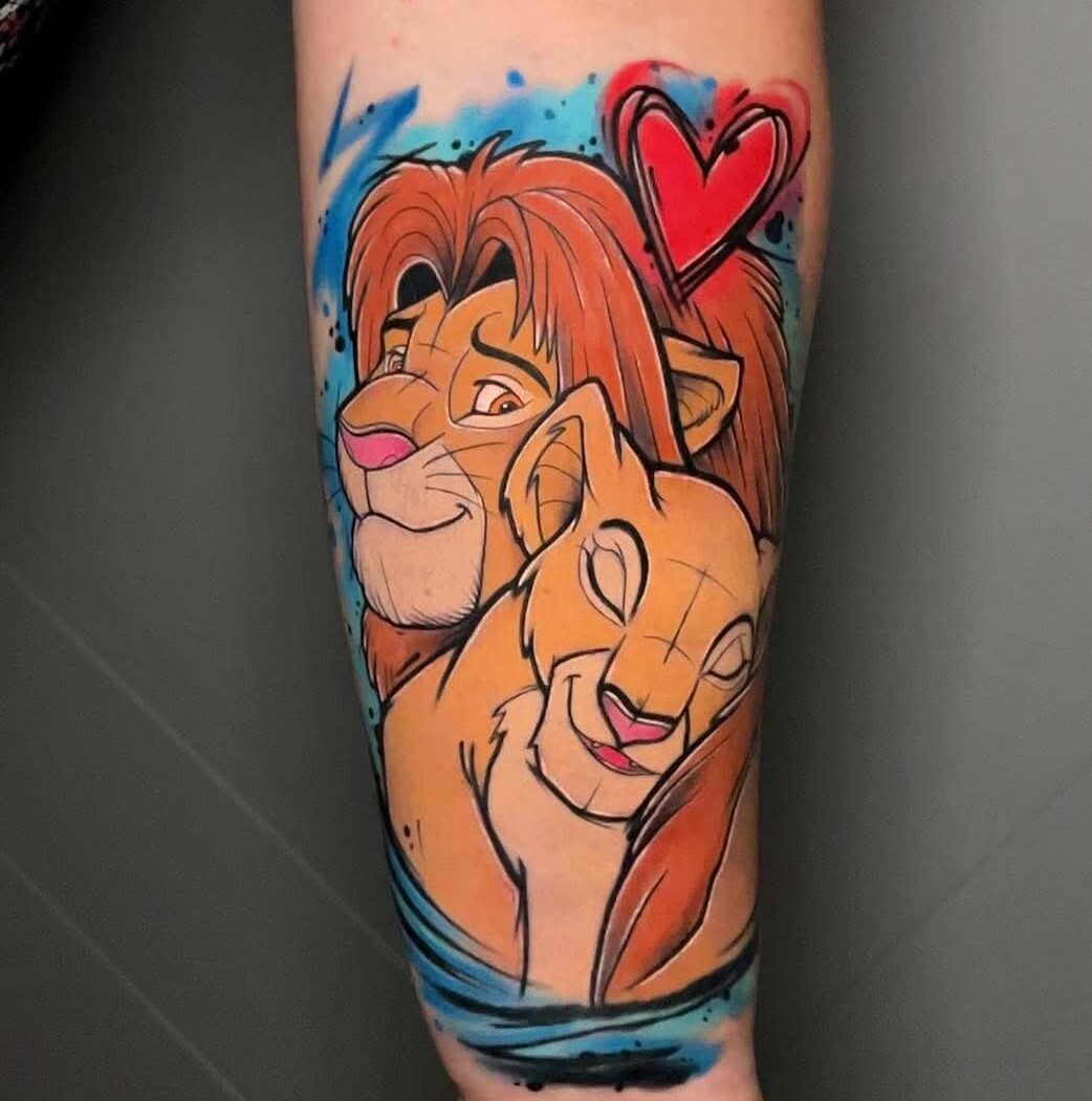 Cartoon tattoo by Hypnotic Art Tattoo Studio, Milton Keynes