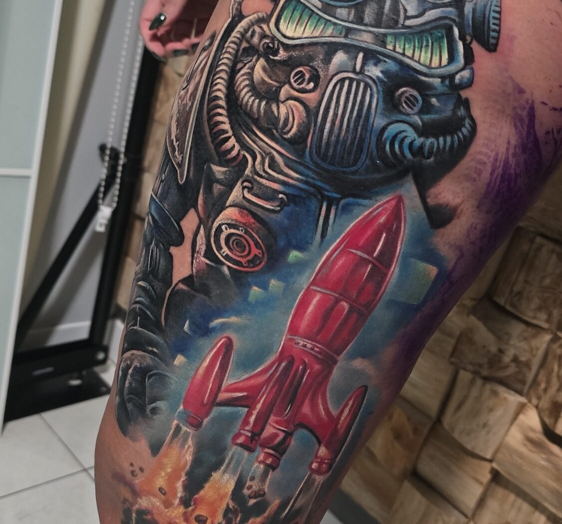 Colour tattoo by Hypnotic Art Tattoo Studio, Milton Keynes