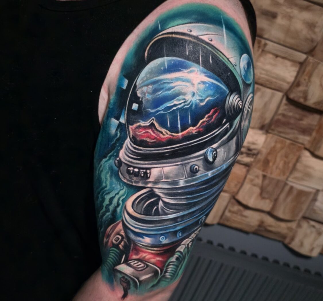 Colour tattoo by Hypnotic Art Tattoo Studio, Milton Keynes