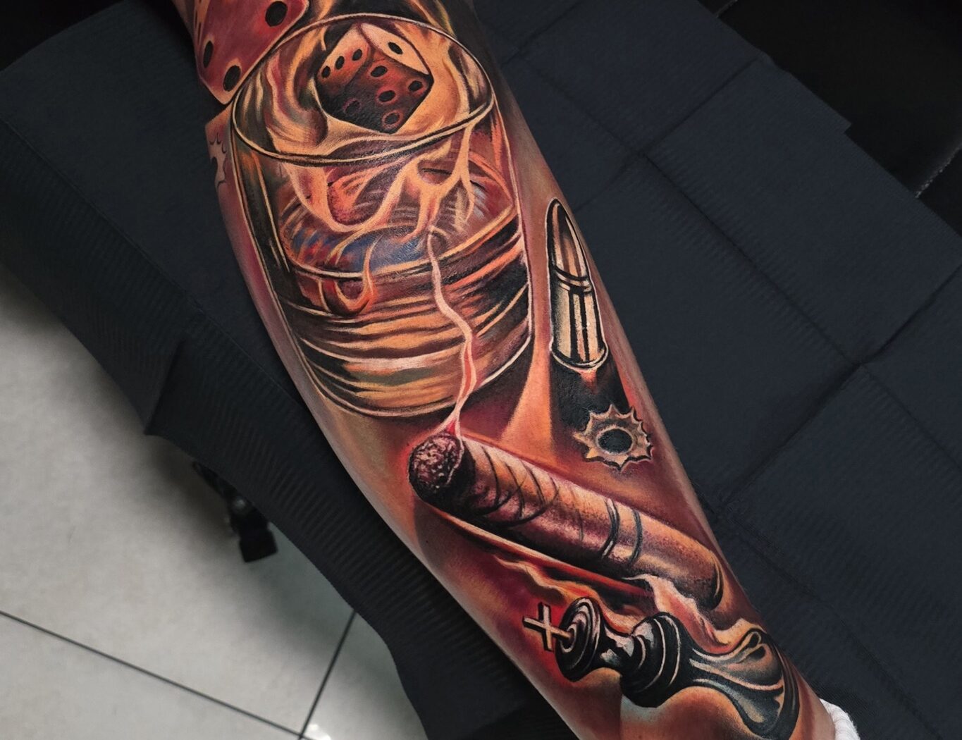 Colour tattoo by Hypnotic Art Tattoo Studio, Milton Keynes