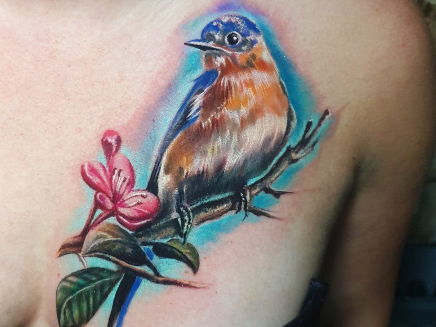 Colour tattoo by Hypnotic Art Tattoo Studio, Milton Keynes