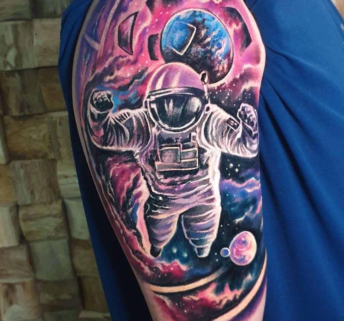 Colour tattoo by Hypnotic Art Tattoo Studio, Milton Keynes
