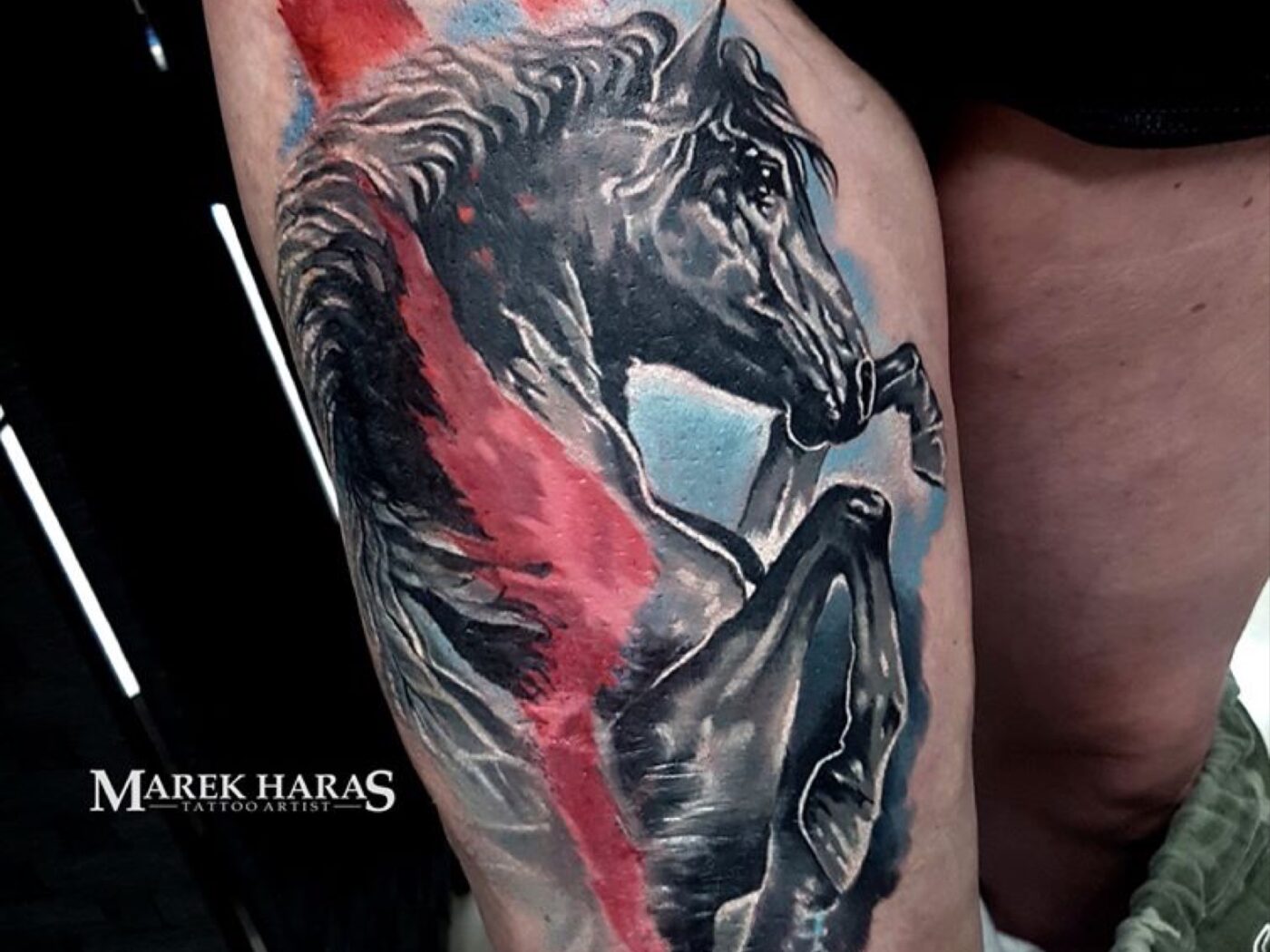 Colour tattoo by Hypnotic Art Tattoo Studio, Milton Keynes