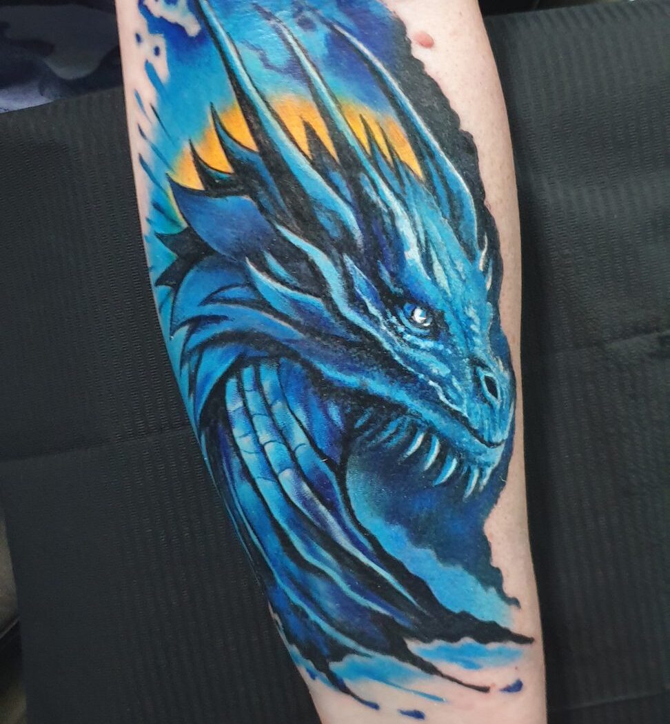Colour tattoo by Hypnotic Art Tattoo Studio, Milton Keynes