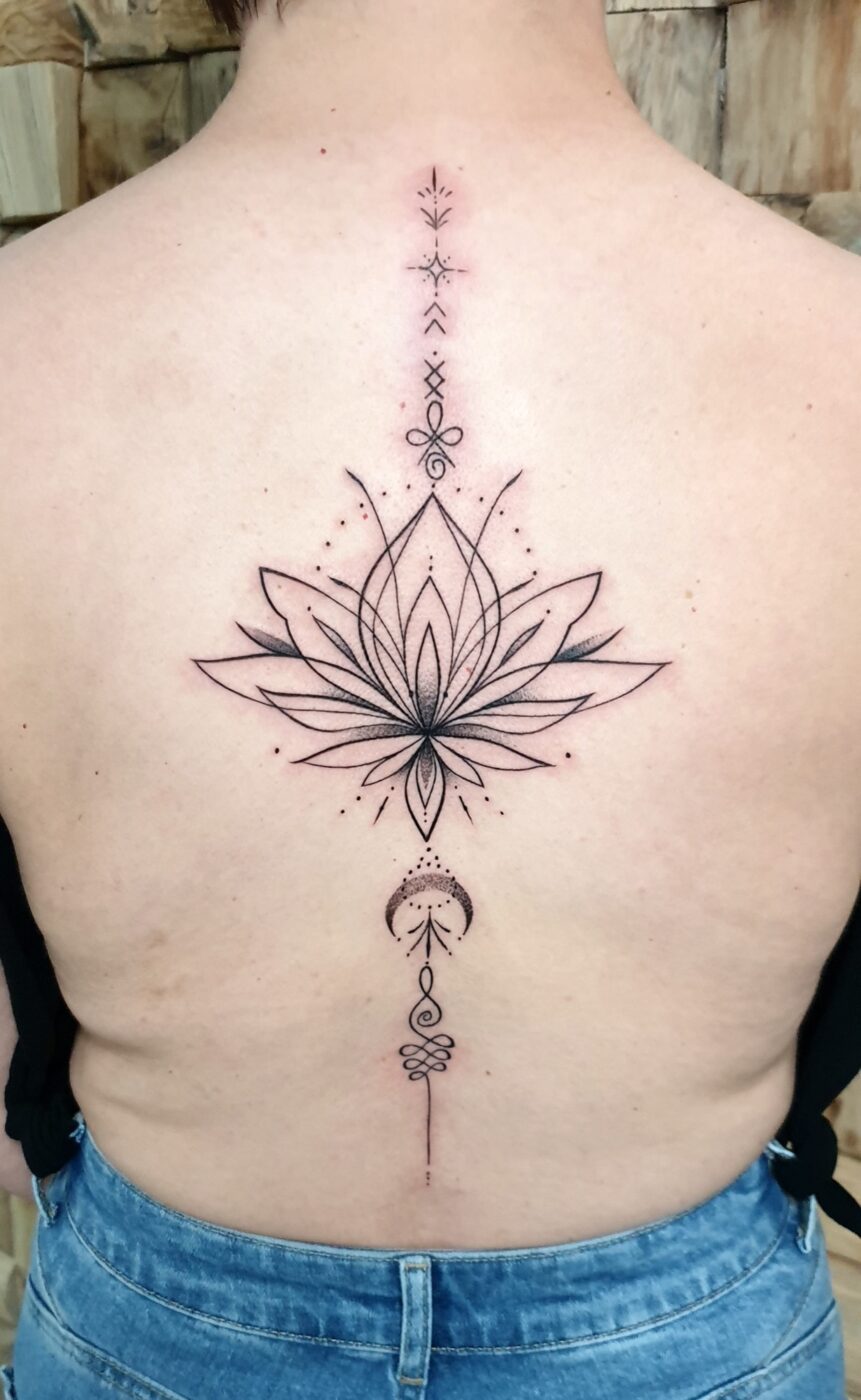 Fine Line & Mandala tattoo by Hypnotic Art Tattoo Studio, Milton Keynes