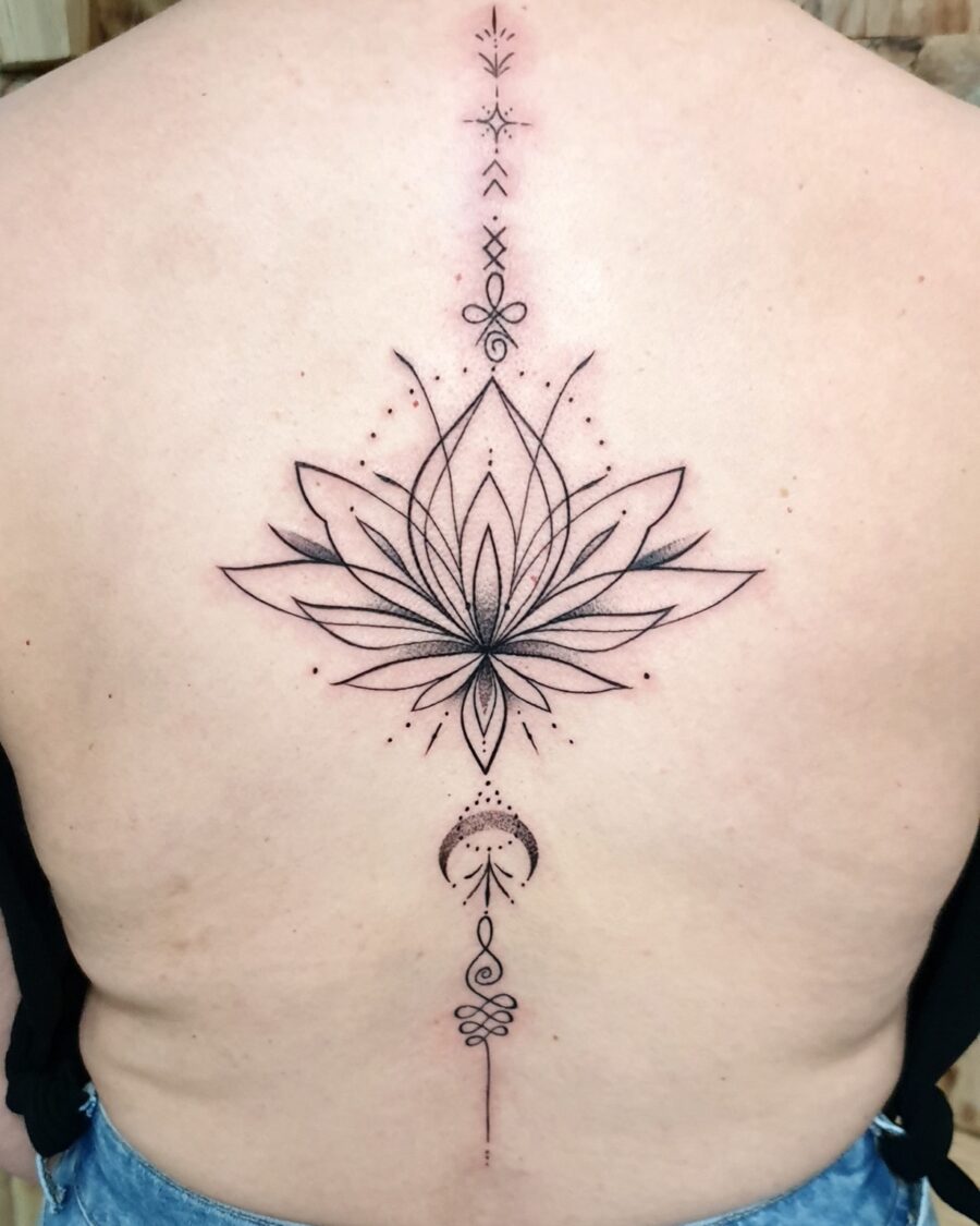 Fine Line & Mandala tattoo by Hypnotic Art Tattoo Studio, Milton Keynes