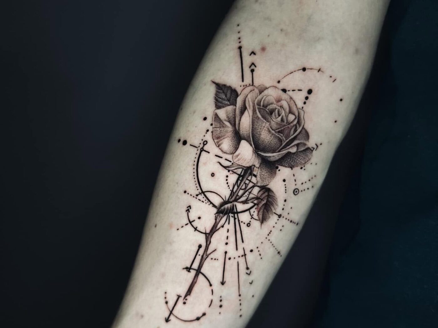 Fine Line & Mandala tattoo by Hypnotic Art Tattoo Studio, Milton Keynes