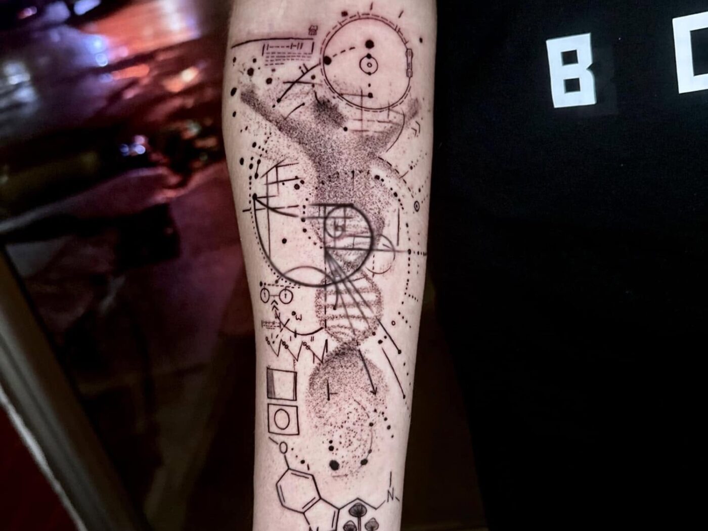 Fine Line & Mandala tattoo by Hypnotic Art Tattoo Studio, Milton Keynes