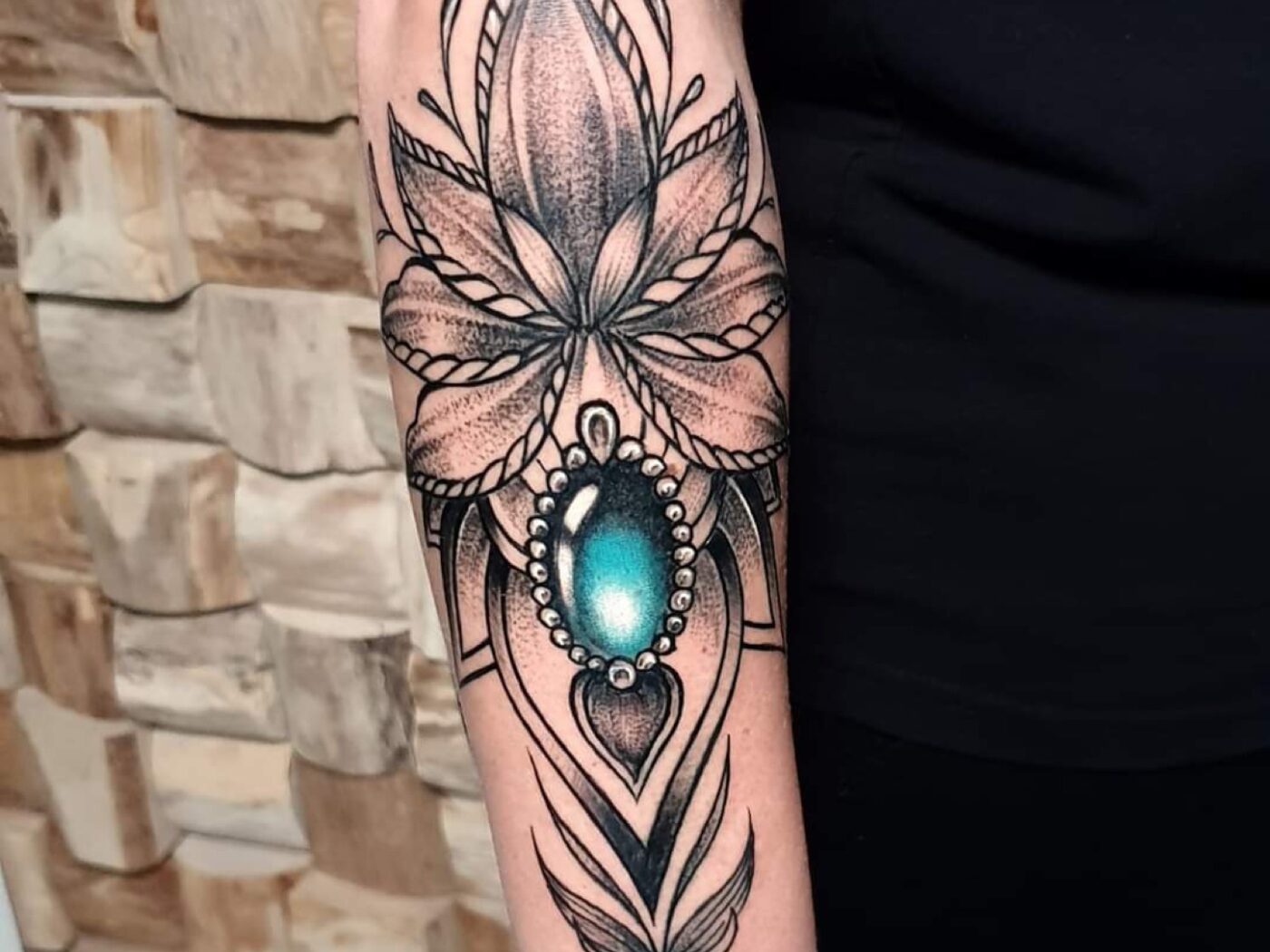 Fine Line & Mandala tattoo by Hypnotic Art Tattoo Studio, Milton Keynes
