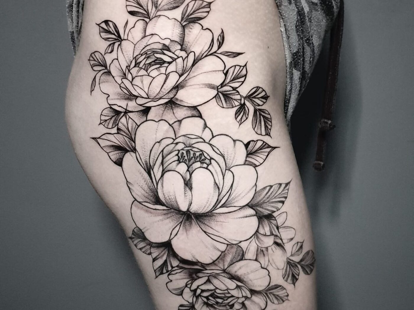 Fine line and mandala tattoo by Hypnotic Art Tattoo Studio, Milton Keynes