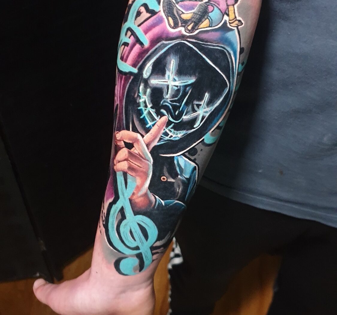 Graffiti & Avantgarde tattoo by Hypnotic Art Tattoo Studio, Milton Keynes