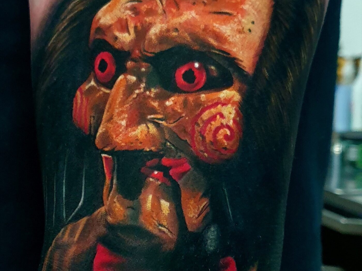 Horror tattoo by Hypnotic Art Tattoo Studio, Milton Keynes