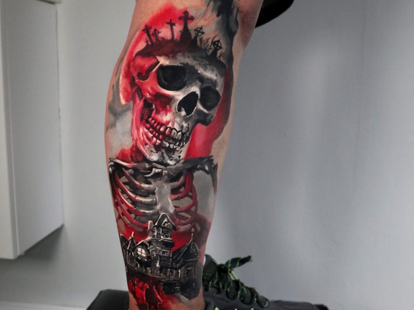Horror tattoo by Hypnotic Art Tattoo Studio, Milton Keynes
