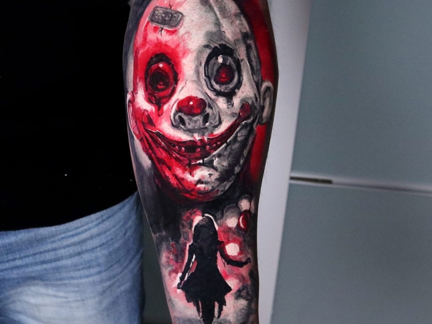 Horror tattoo by Hypnotic Art Tattoo Studio, Milton Keynes