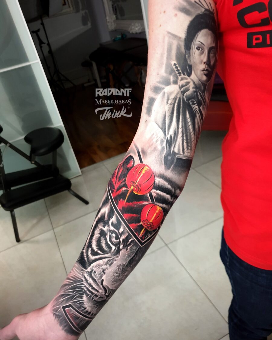 Japanese tattoo by Hypnotic Art Tattoo Studio, Milton Keynes
