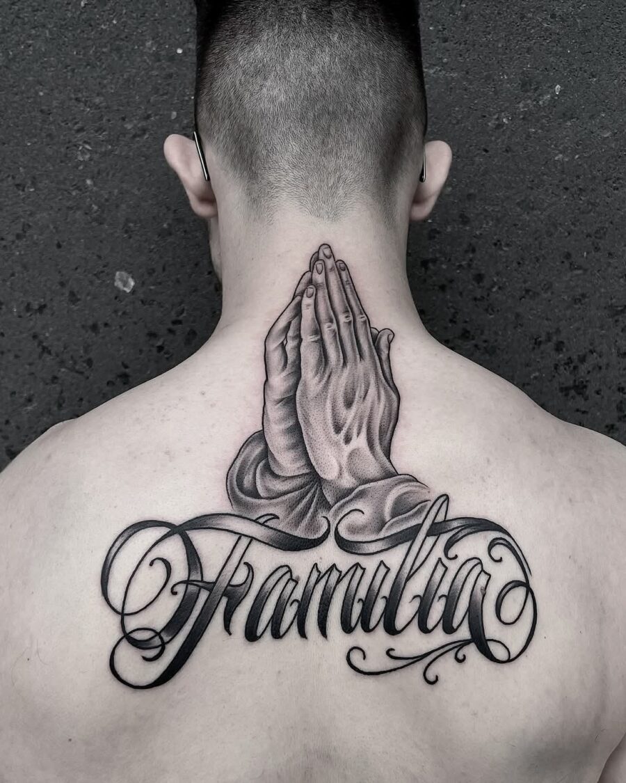 Lettering tattoo by Hypnotic Art Tattoo Studio, Milton Keynes