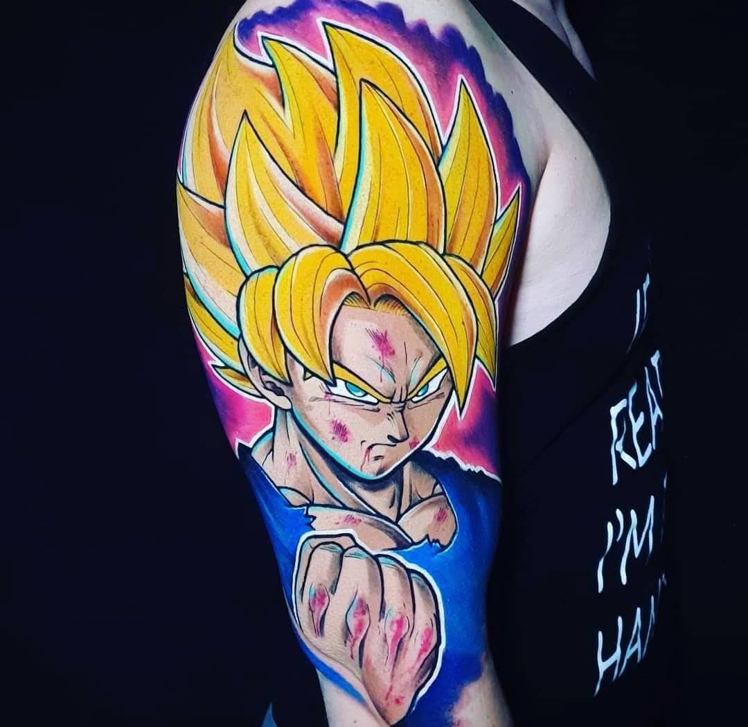 Manga tattoo by Hypnotic Art Tattoo Studio, Milton Keynes