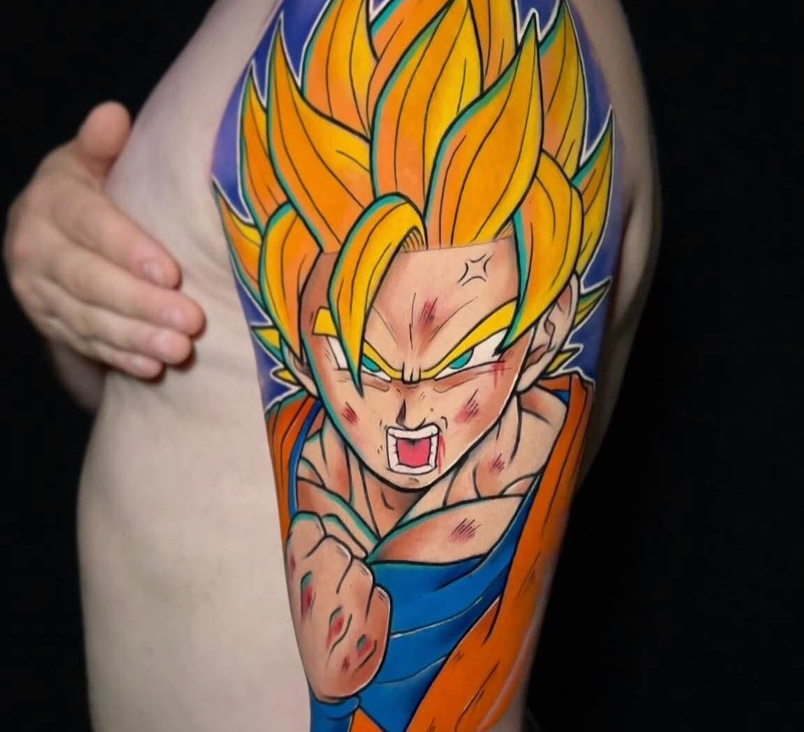 Manga tattoo by Hypnotic Art Tattoo Studio, Milton Keynes