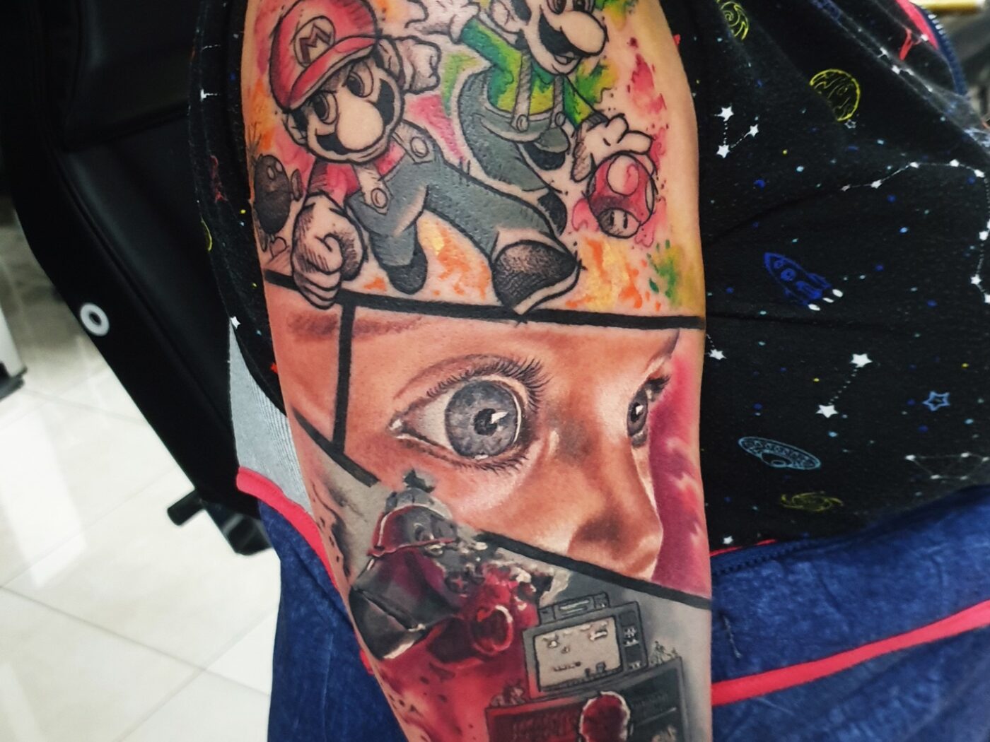 Pop Culture tattoo by Hypnotic Art Tattoo Studio, Milton Keynes