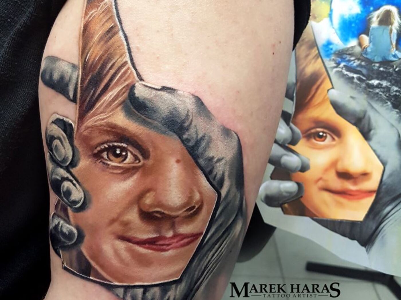 Portraits tattoo by Hypnotic Art Tattoo Studio, Milton Keynes
