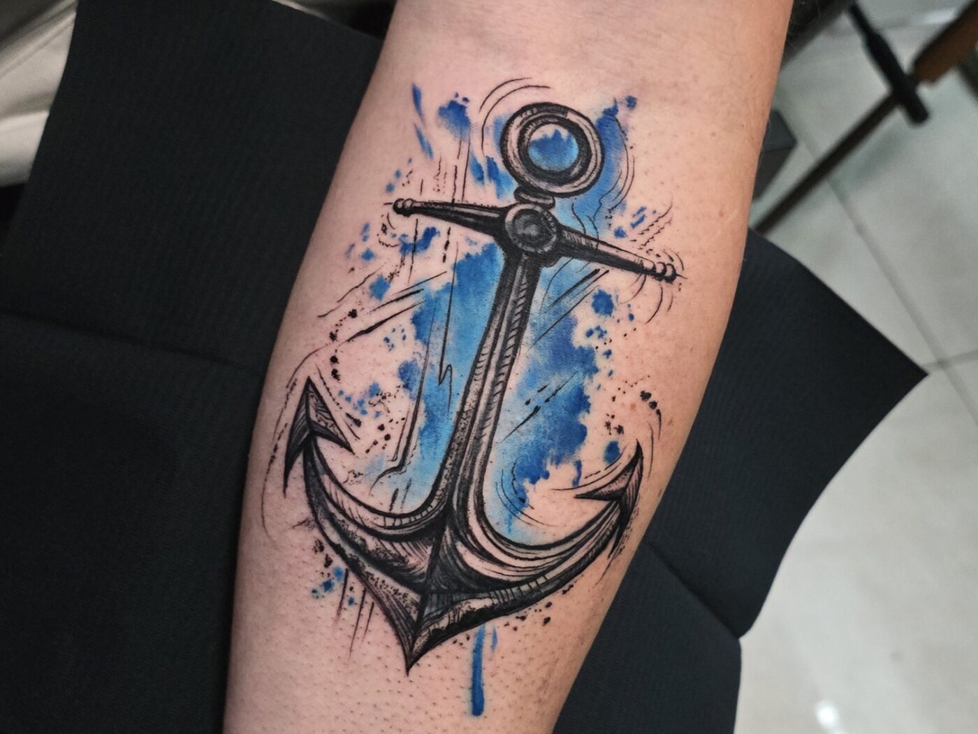 Watercolour tattoo by Hypnotic Art Tattoo Studio, Milton Keynes