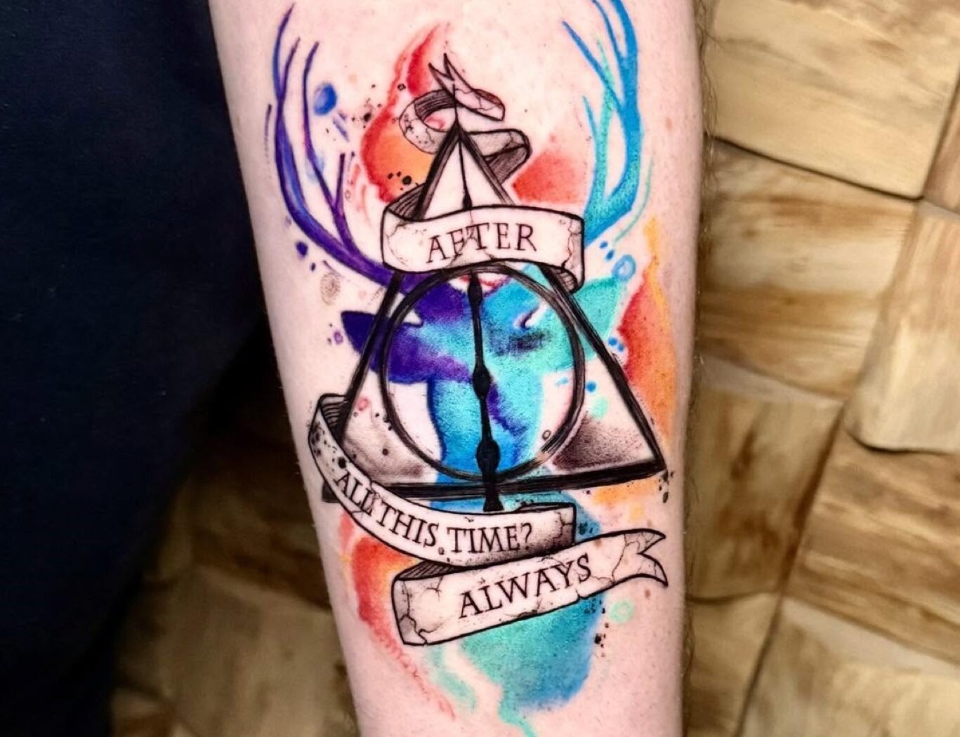 Watercolour tattoo by Hypnotic Art Tattoo Studio, Milton Keynes