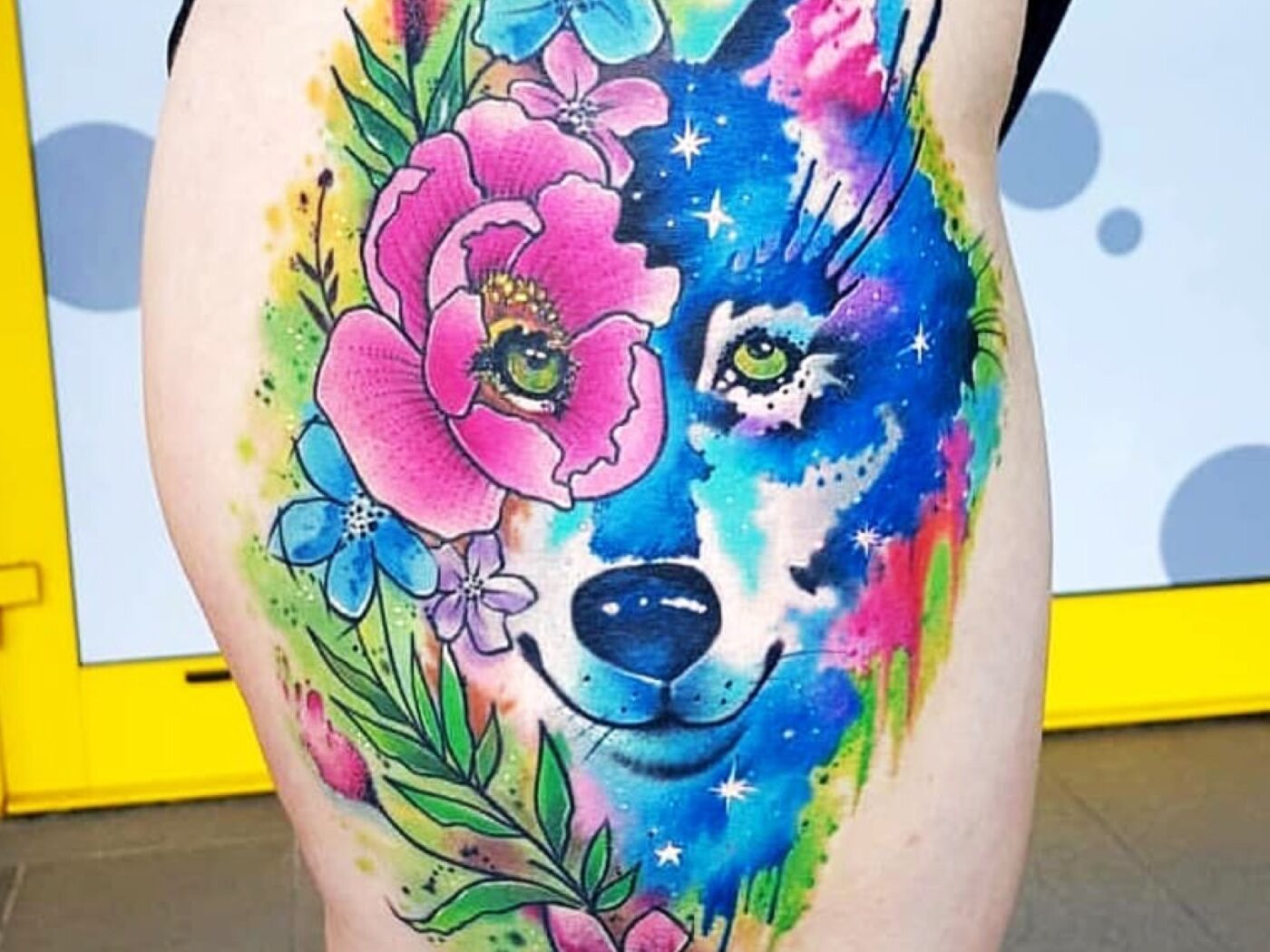 Watercolour tattoo by Hypnotic Art Tattoo Studio, Milton Keynes