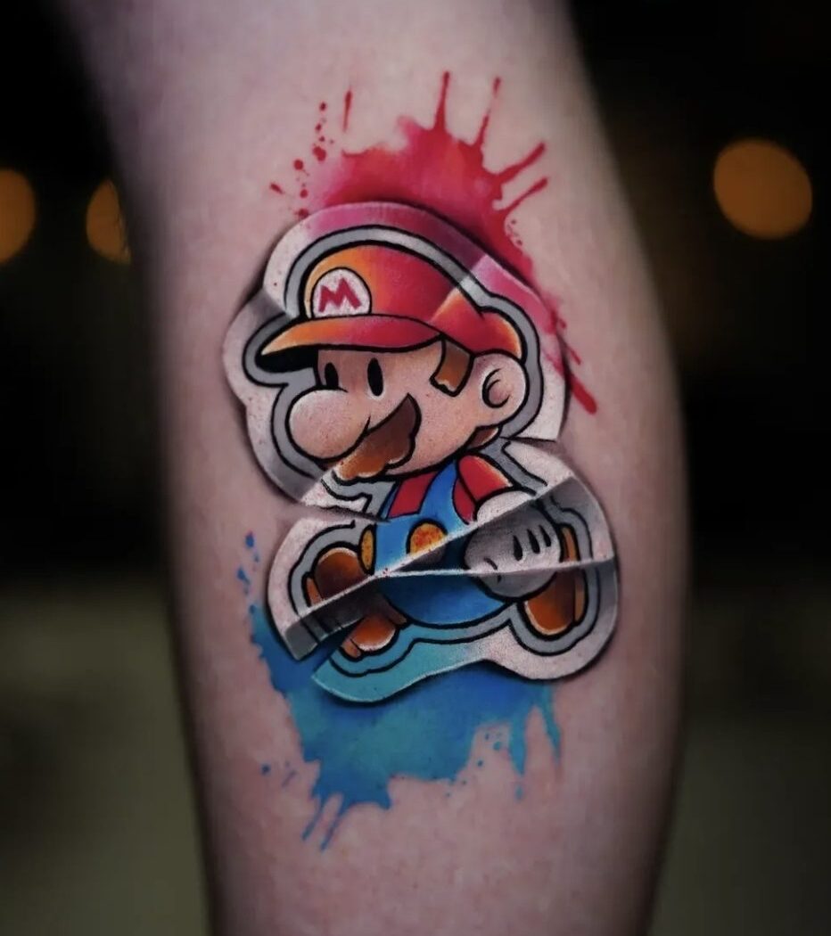 Watercolour tattoo by Hypnotic Art Tattoo Studio, Milton Keynes