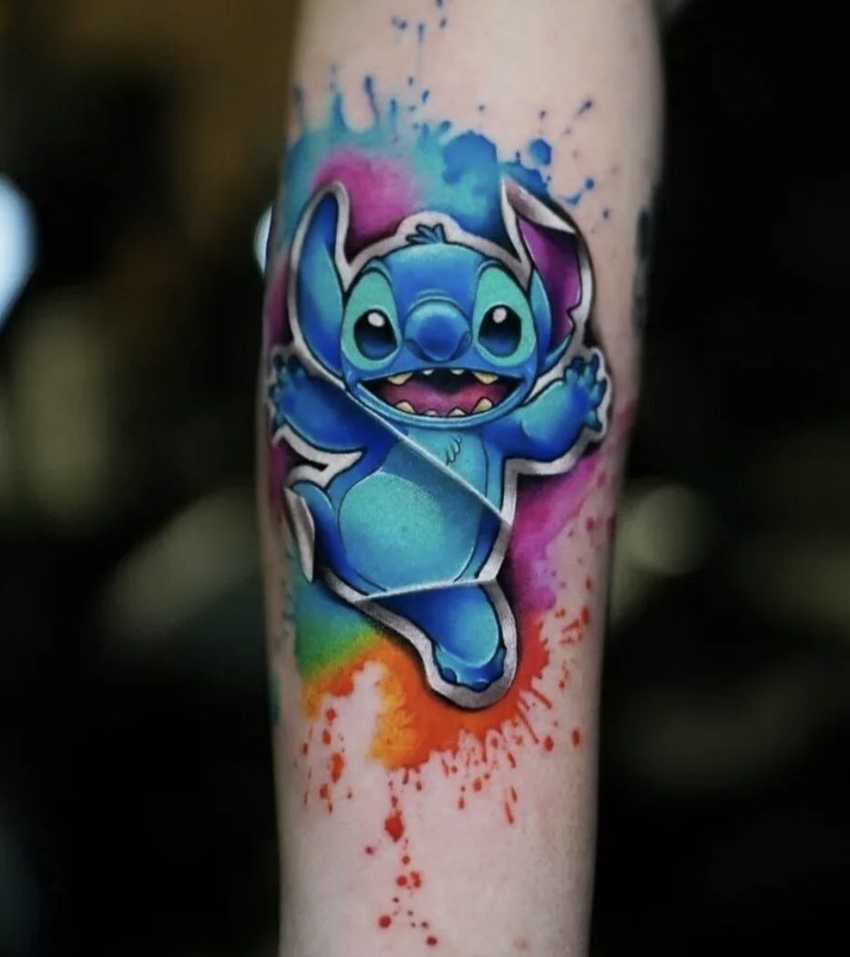 Watercolour tattoo by Hypnotic Art Tattoo Studio, Milton Keynes
